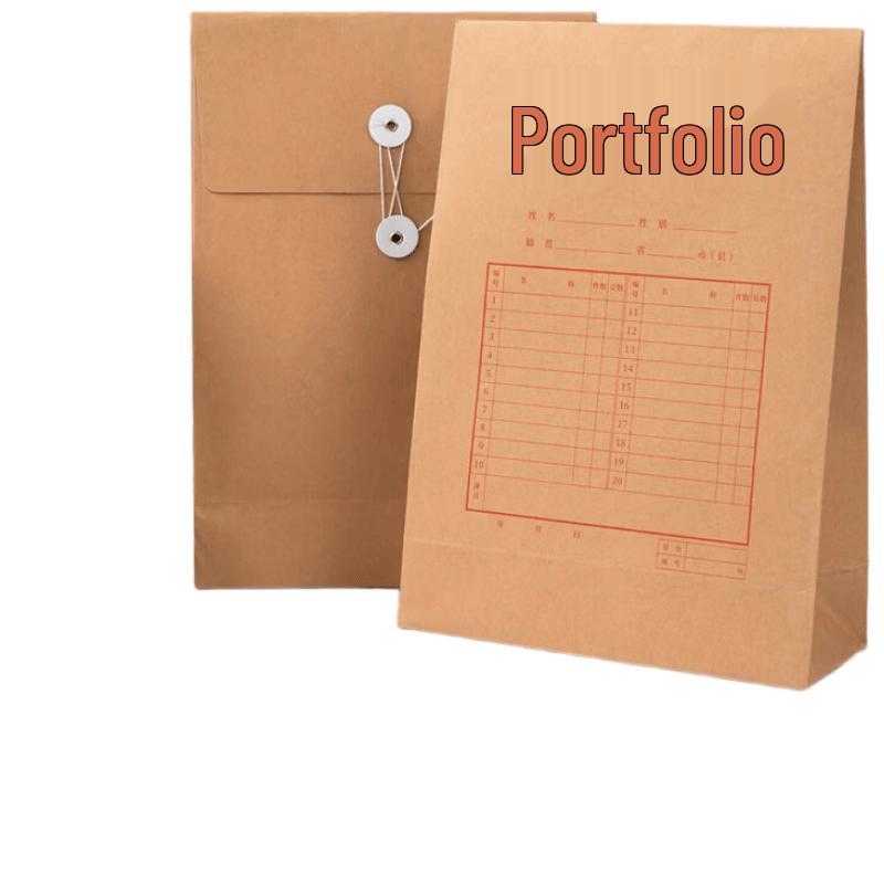 Deli A4 Kraft File Bags, 10-Pack