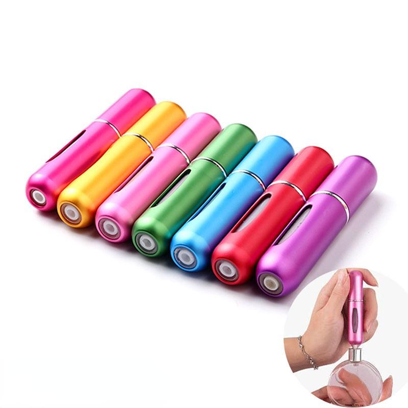 Ultra Light Mini Scrub Portable Cosmetic Storage Box with Perfume Refill Bottle for Travel Accessories