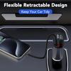 4 In 1 Car Charger 120W Super Fast Charging PD 3.0 with LED Display Cable  Power Adapter for IPhone 16 15 14 13 Pro Xiaomi Samsung