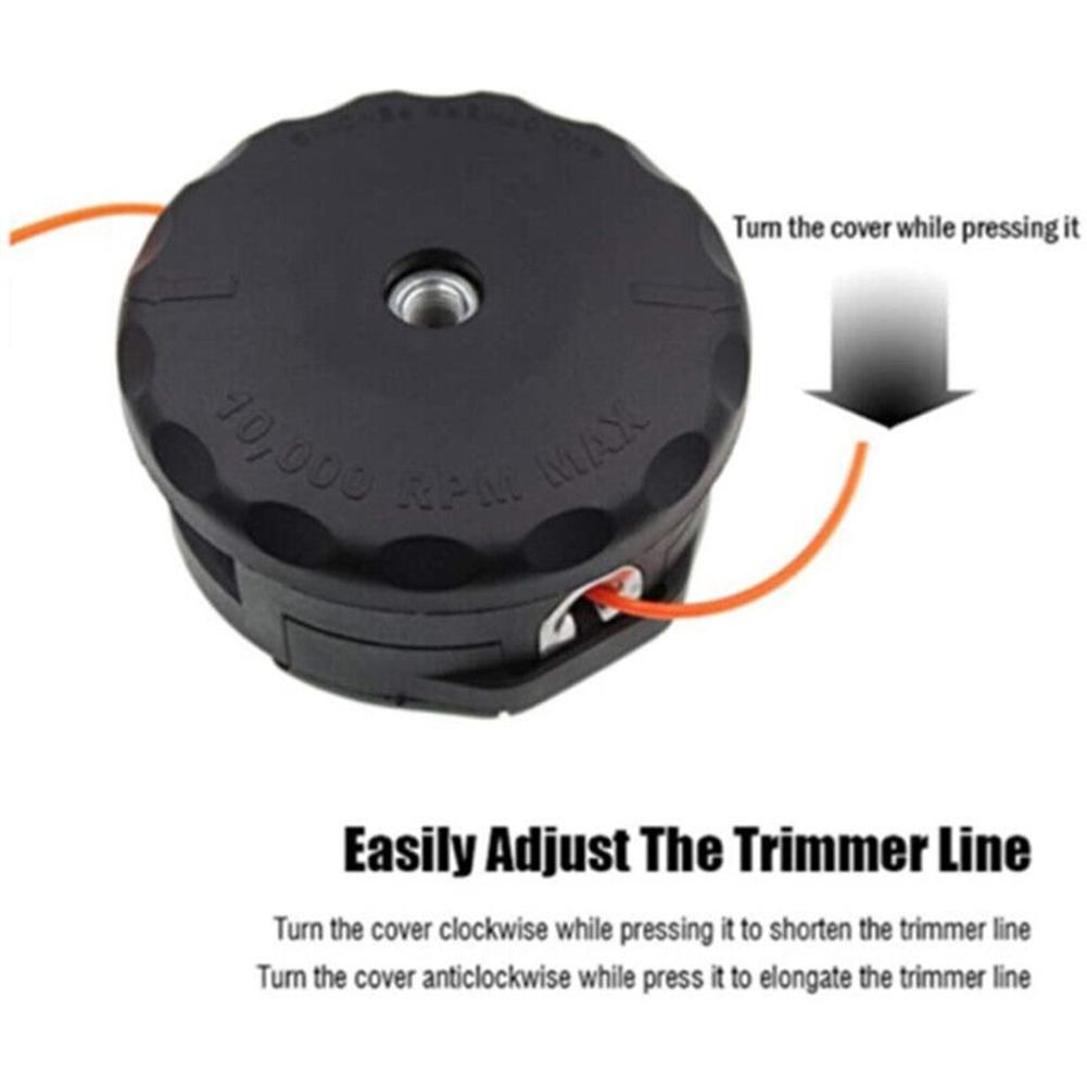 Weeding Rope Trimmer Head Replacement Heavy Duty Grass Trimmer Line Head For Brushcutter String Trimmer Lawn Mower Accessories
