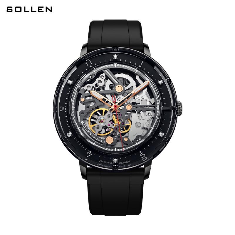 Solon Men's 2021 Automatic Glazed Transparent Mechanical Watch