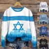 Men'S Printed Sweatshirt Outdoor Ethnic Printed Loose Long Sleeved