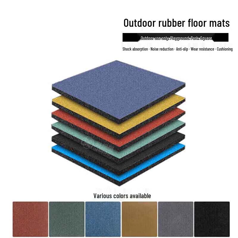 Outdoor Anti-Slip Rubber Playground & Fitness Mat