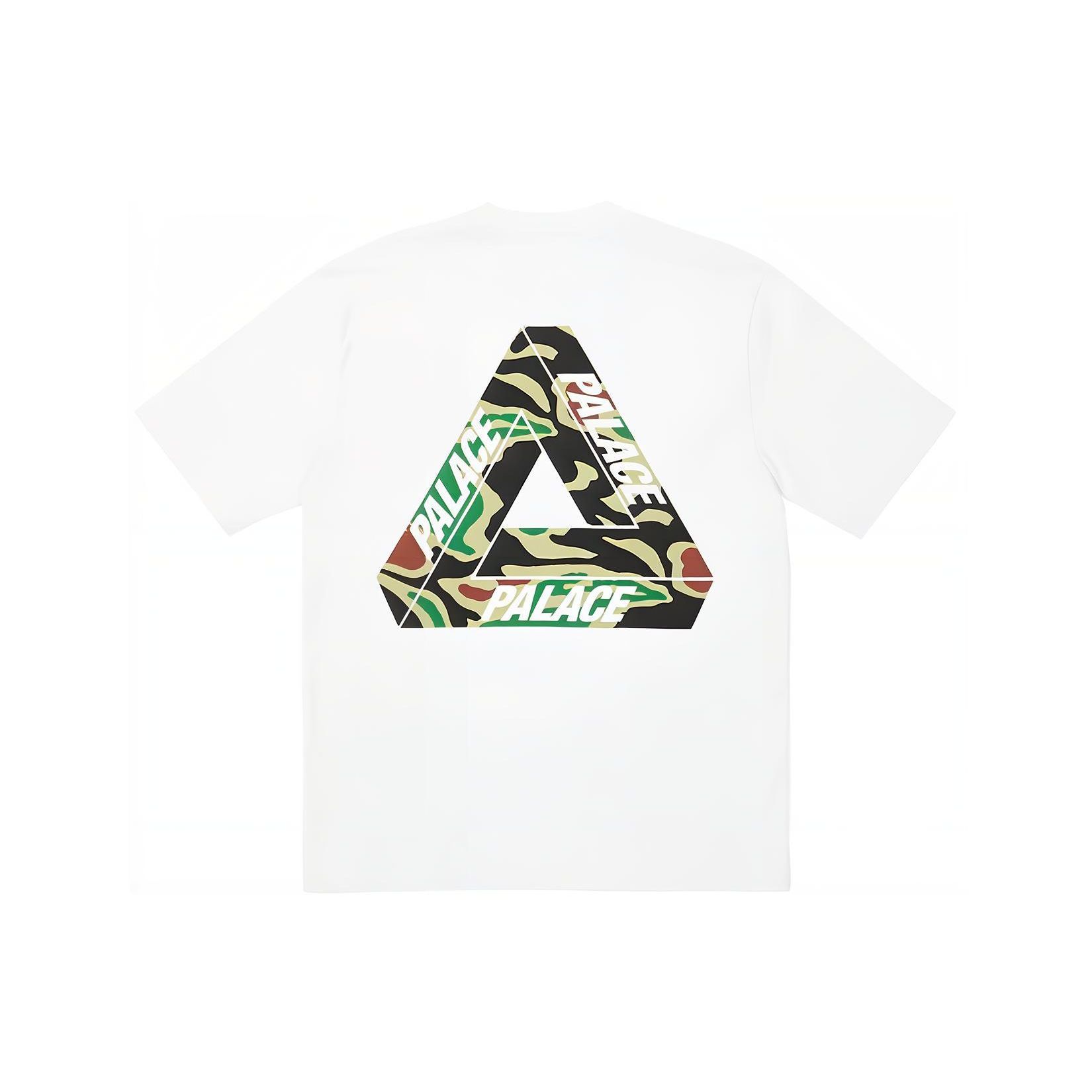 Футболка Palace Jungle Camo Tri-Ferg, белые топы унисекс P24TS118 S