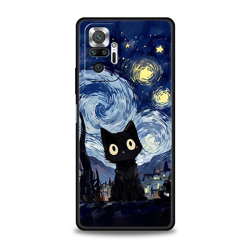 

Phone Case For Xiaomi Redmi Note 13 12 5G 9S 9 8 10 11 Pro 9T 13C 12C 10C 9C 9A 7 Pro Silicone Cover Retro Van Gogh Oil Painting Redmi 9