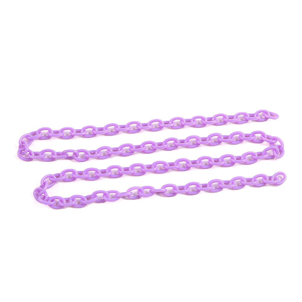 6 * 8Mm Colored Acrylic Chain Closed Chain Diy Necklace Strip Chain Buckle Glasses Mask Chain Jewelry Accessories