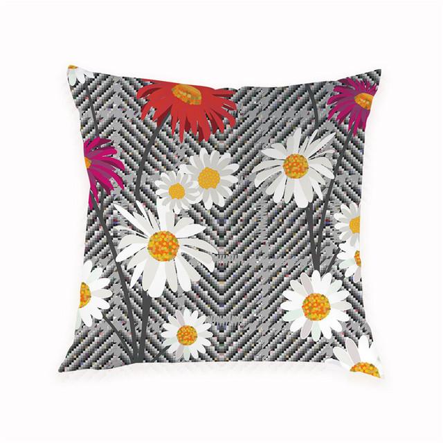 Small Fresh Floral Print Pattern Cushion Cover Home Living Room Sofa Decoration Square Pillow Pillow Cover