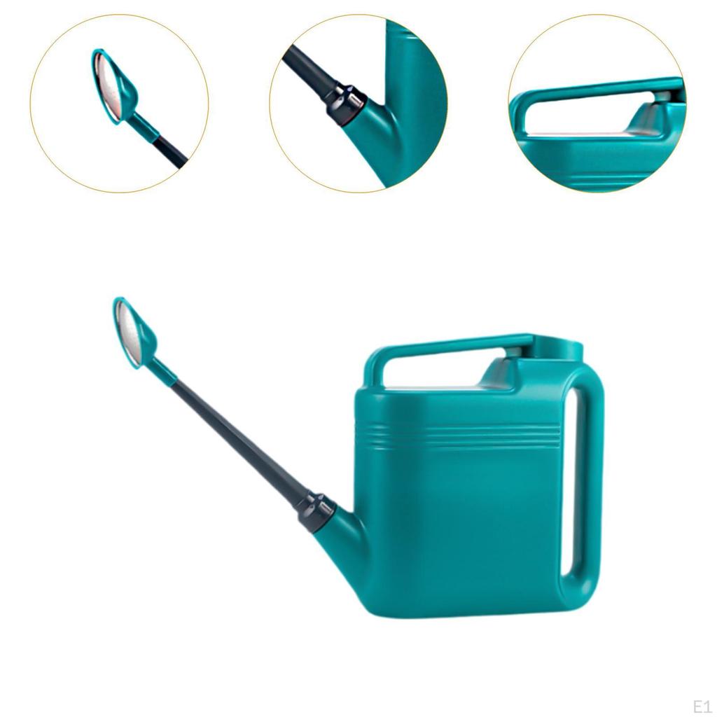 Gießkanne mit langer Öffnung, 8 l, quadratisches Gartengerät, Gartentopf, großes Fassungsvermögen für den Außenbereich