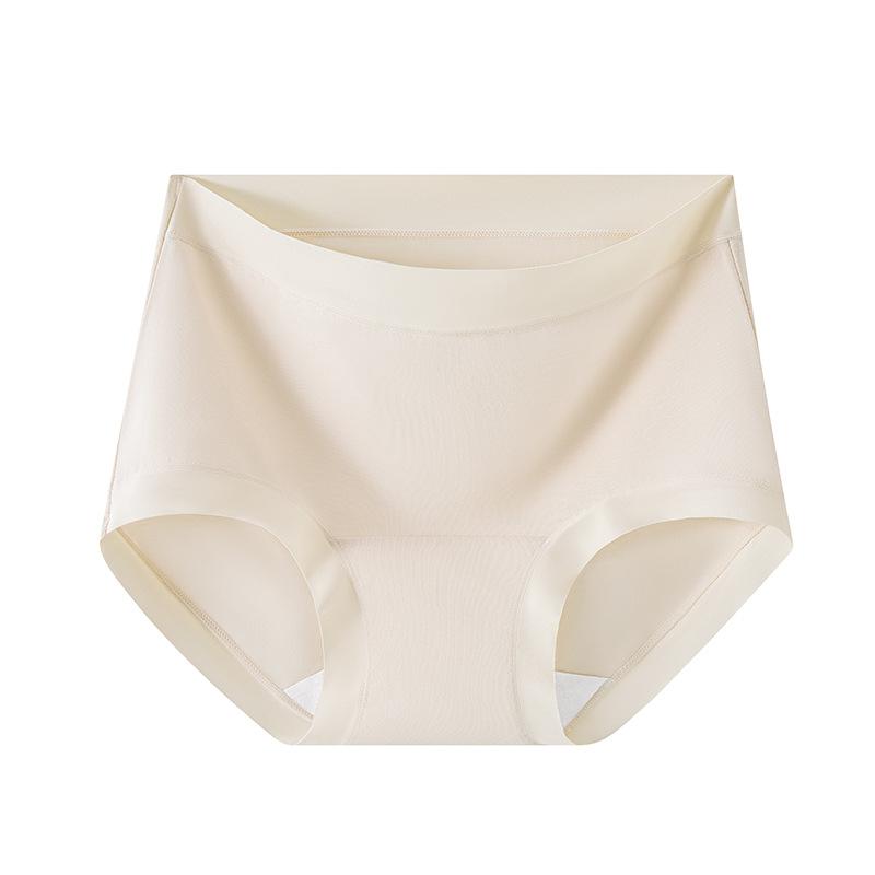 Ladies Spring and Summer Pure Cotton Silk Antibacterial Long Crotch Comfortable Breathable Waist Triangle Briefs