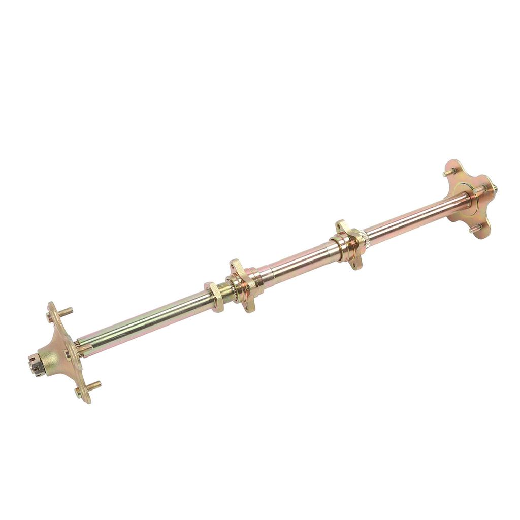 850mm Go Kart Rear Live Axle Kit with Brake Assembly and Chain ATV Rear Axle Assembly for 50cc 70cc 90cc Atv Quads