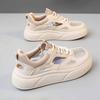 Women's Spring and Autumn New Thick-soled Hollow Breathable Versatile Casual Hole Shoes Sports Mesh Shoes