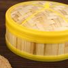 1Pc 5-6.5 Inch Cook Sticky Rice Chinese Food Making Handmade Steamer Basket With Lid Bamboo Kitchen Cookware Dumpling Steamer