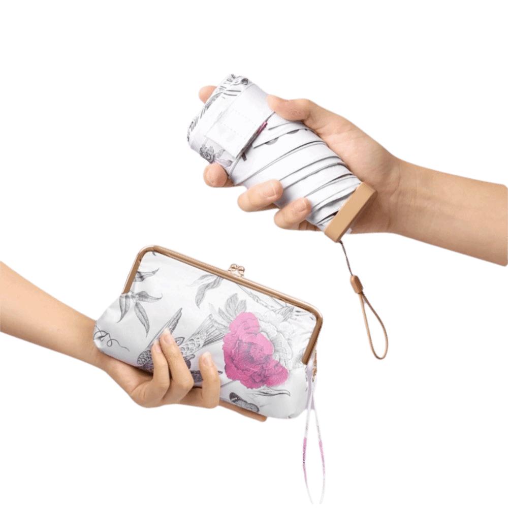 Mini slunečník s UV ochranou Dvojí použití Kapesní kapslový deštník Kreativní slunečník Léto