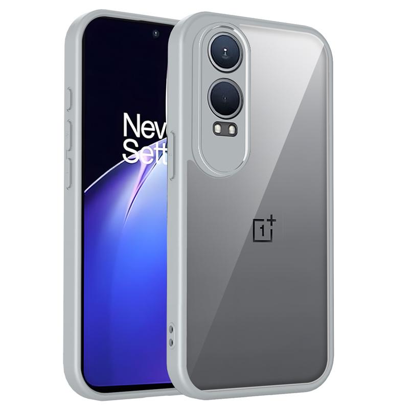 OnePlus Nord CE4 Lite CPH2619 Case Shockproof Silicone TPU Bumper with Clear Back Hard Cover Phone Case for Oneplus Nord CE4Lite