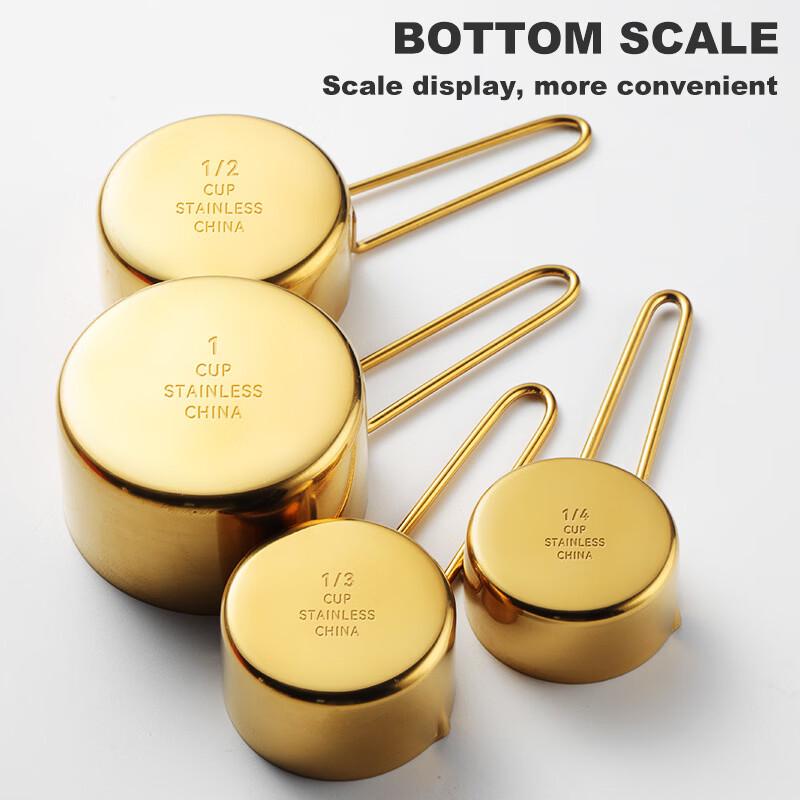 Xihe 8-Piece Stainless Steel Measuring Set with Scale