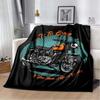 3D retro motorcycle  area Printing Blanket,Fashion Soft Cozy Living room Bedroom Sofa Bed Travel Blanket Birthday Gift