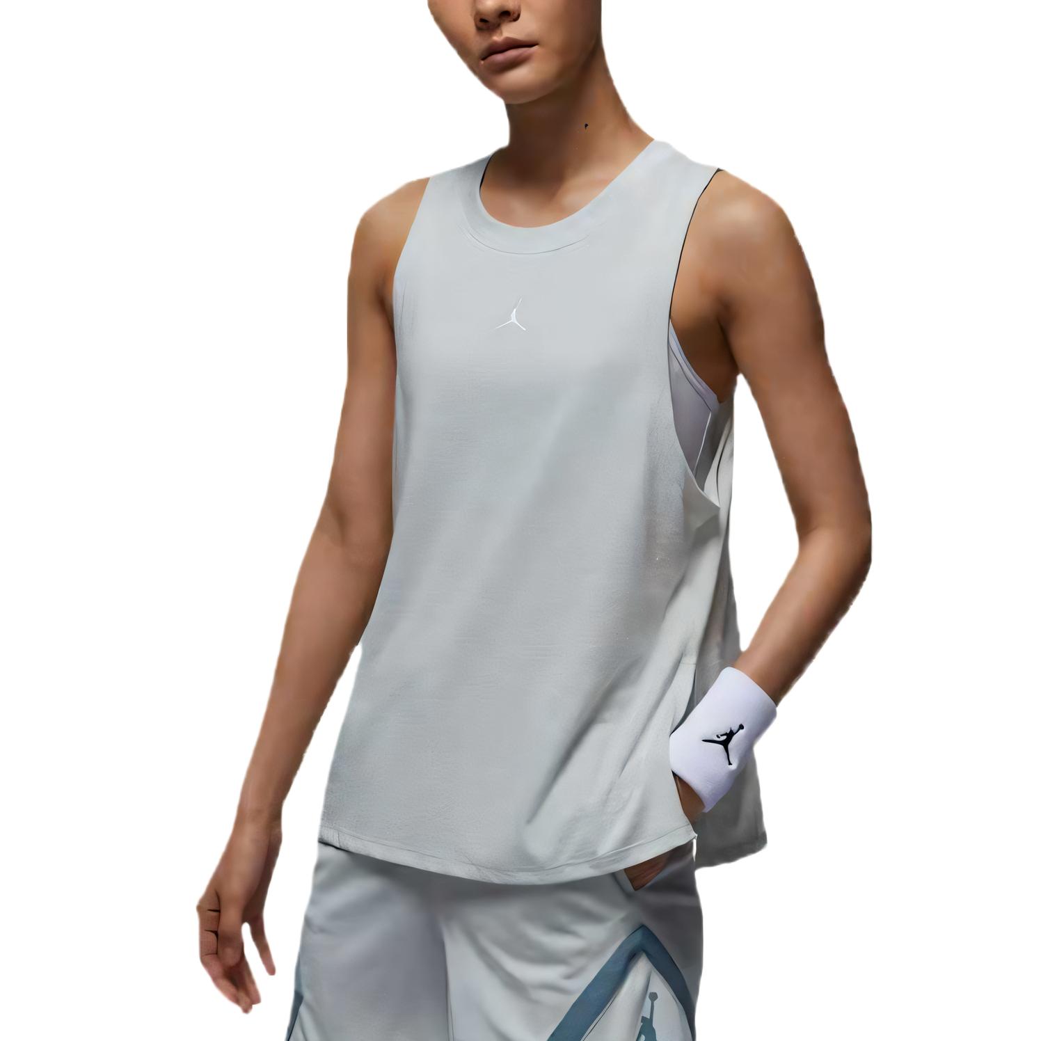 

Jordan Спорт Алмаз Dri-FIT Jumpman Простой Модный Универсальный Трендовый Спортивный Жилет Женские топы FB4630-034 S