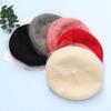 Autumn And Winter Woolen Bud Hat British Retro Painter Hat Elegant And Noble Mesh Beret Women'S Tide