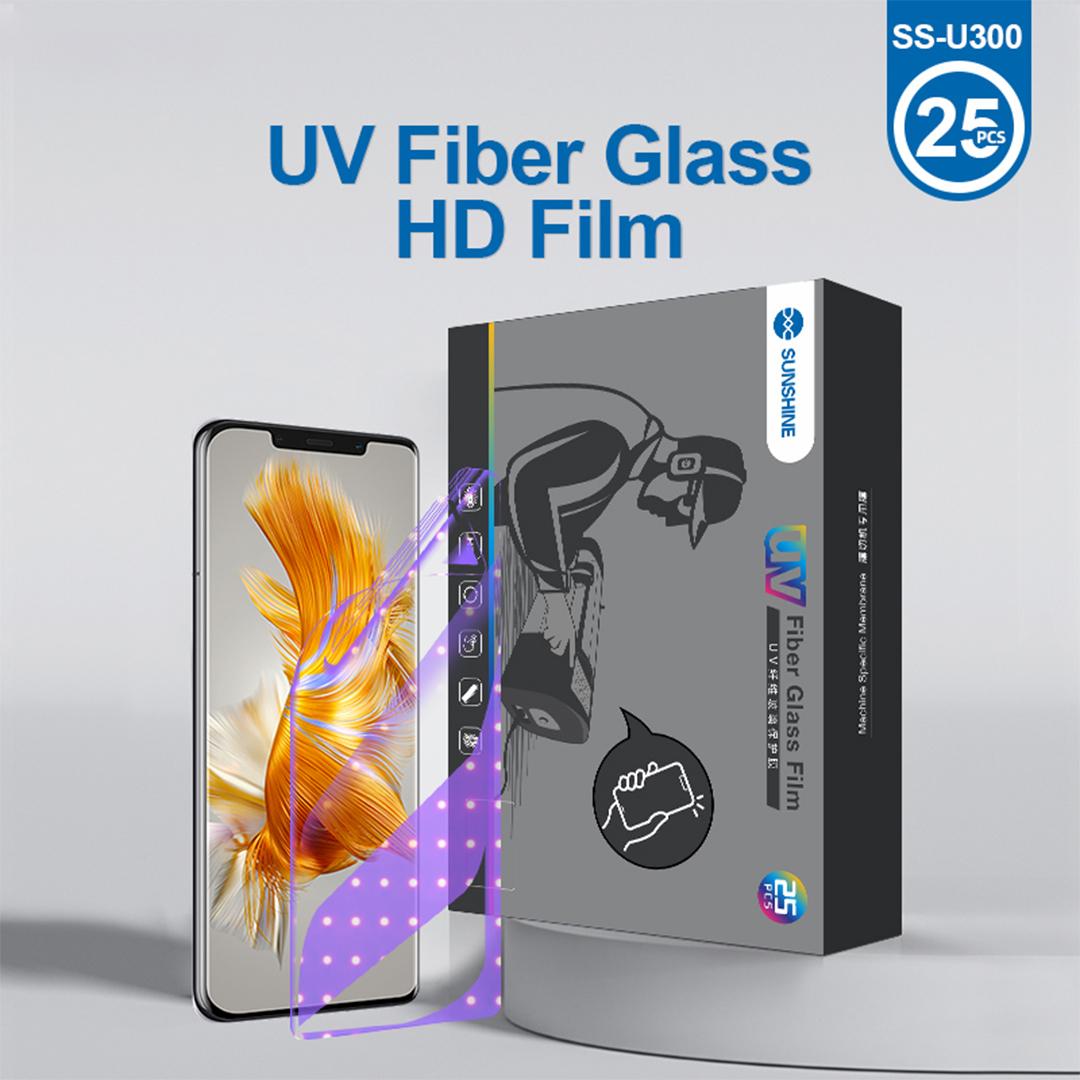 

SUNSHINE SS-U300 25Pcs UV Fiber Glass Screen Protector PET Film with UV Curing Lamp (Work with SUNSHINE SS-890)