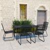 Day and Night - Day and Night Garden Dining Set 7 Pieces Synthetic Rattan and Glass
