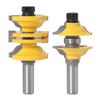 Practical Milling Cutter Bit 1/2" 12mm Shank Entry & Interior Door Ogee Router Bit Matched Steel for Woodworking Tool