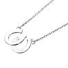 European and American Double Shape Horseshoe U-shaped Black and White Pendant Necklace Fashionable Light Luxury Clavicle Chain