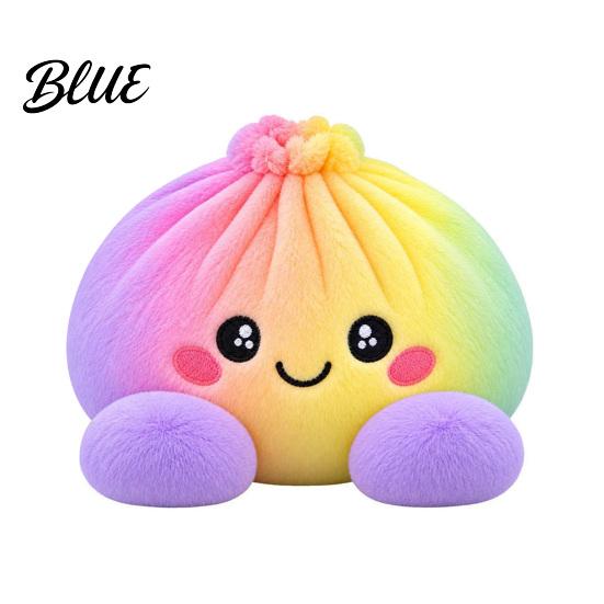 Educational Pretend Play Toy Big Mystery Dumpling Plush Toy, Cute Stuffed Steamed Bun Pillow, Soft Kawaii Food Cuddly Desktop Decor Ornament