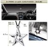 XP Design Car Accessory Rearview Mirror Hanging Decoration (Pentagram, Silver)