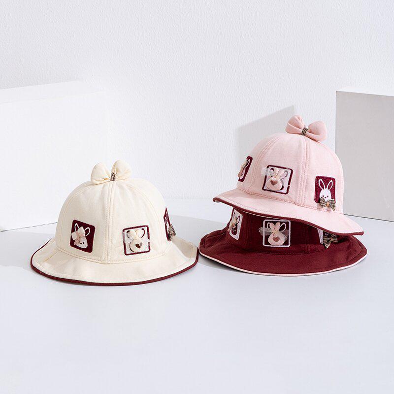 Korean Style Children's Sun Protection Lace Bucket Hat for Girls