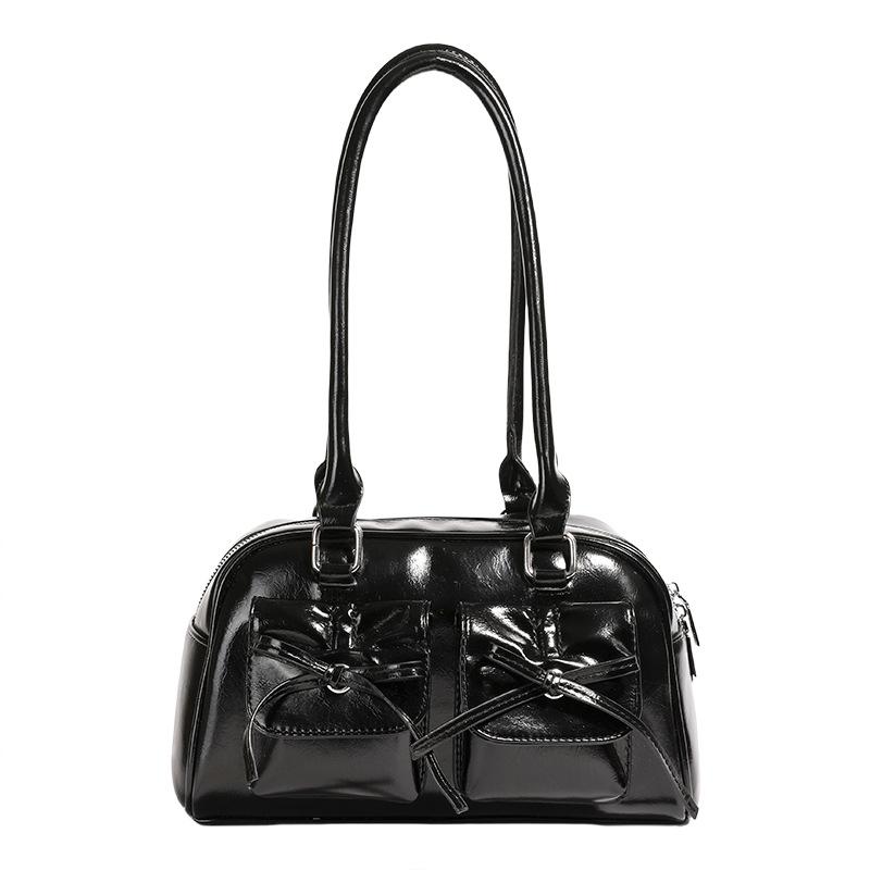 

2 New tote bags, high-end commuter underarm bags, baseball bags, versatile shoulder bags, women s bags чёрный