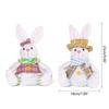Easter Rabbit Decorations Glowings Easter Rabbit Ornament Handmade Plush Easter Doll Toy for Holiday Table Home