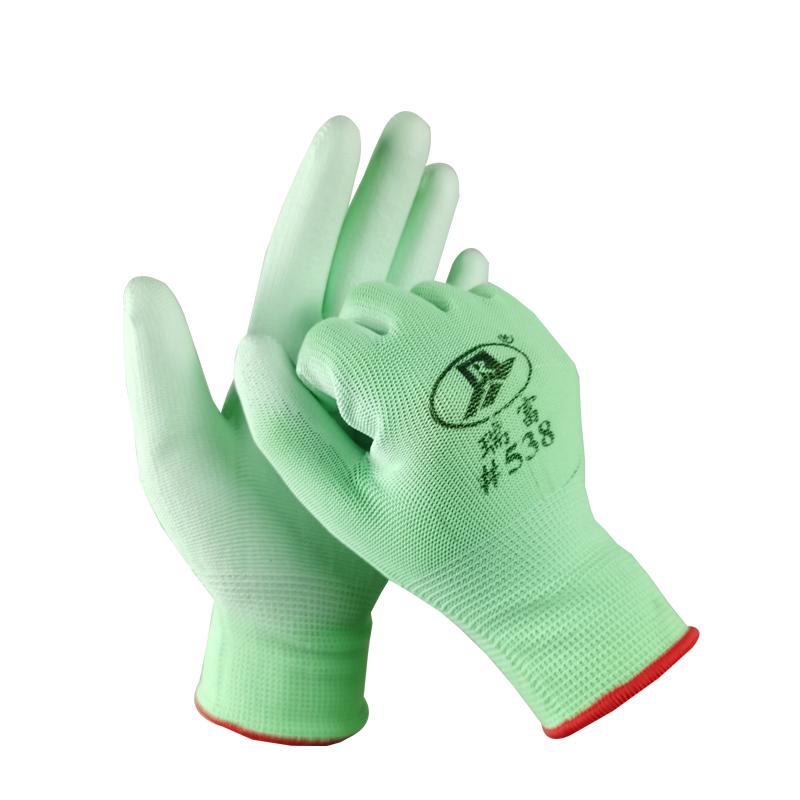 Rui Fu Small Green Women's Non-slip Anti-static Lightweight Work Gloves for Electronics
