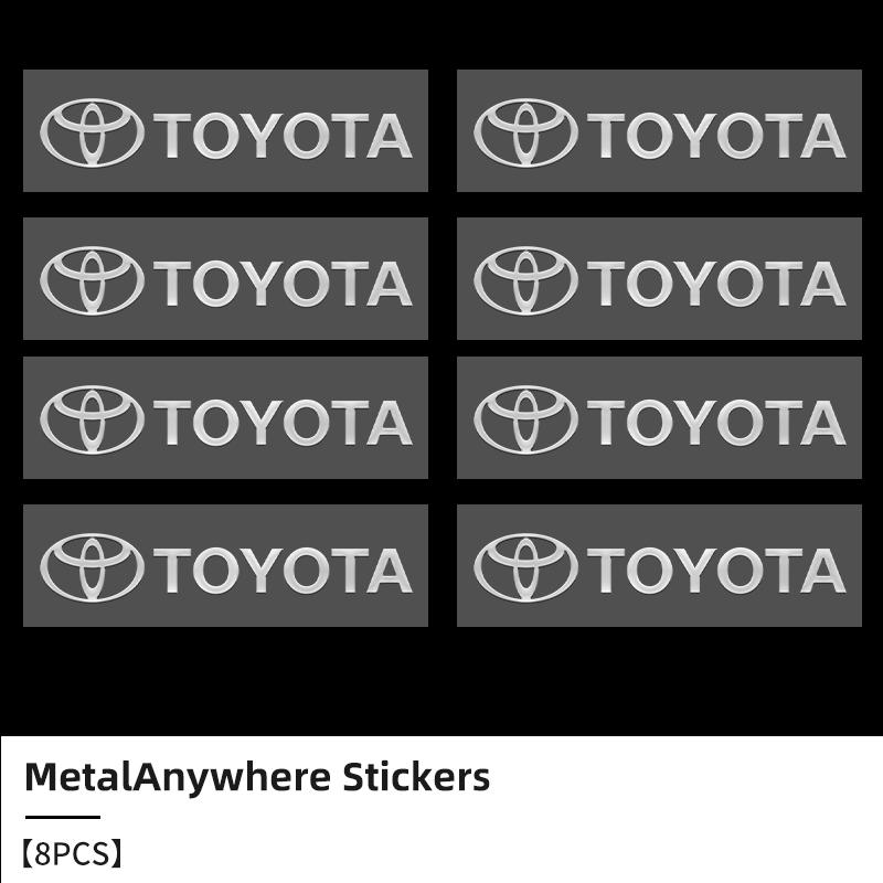 2026 Nuovo Per Toyota Adesivi Logo Auto 3D Lettere Metalliche Adesivi Auto Accessori Interni Per Toyota Corolla Yaris Aygo GT86 Prius
