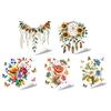 Flower Wall Stickers Peel And Stick Self-Adhesive Floral Decal for Walls Cabinets Refrigerators Bedroom Bathroom Kitchen Decor