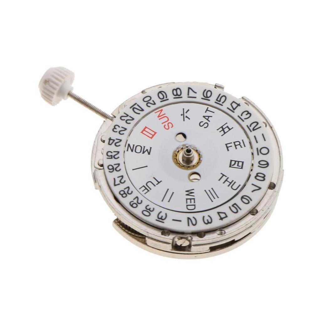 1 Stück Uhrenzubehör 8205 Uhrwerk Armbanduhr Automatisch Mechanisch Weißes Uhrwerk Doppelkalender Automatik