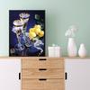 5D Diy Diamond Painting Beautiful Wine Glass Cross Stitch Set Full Diamond Embroidery Mosaic Art Picture of Rhinestones Decor Gift