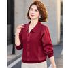 Elegant Long Sleeve Top for Middle-Aged Women