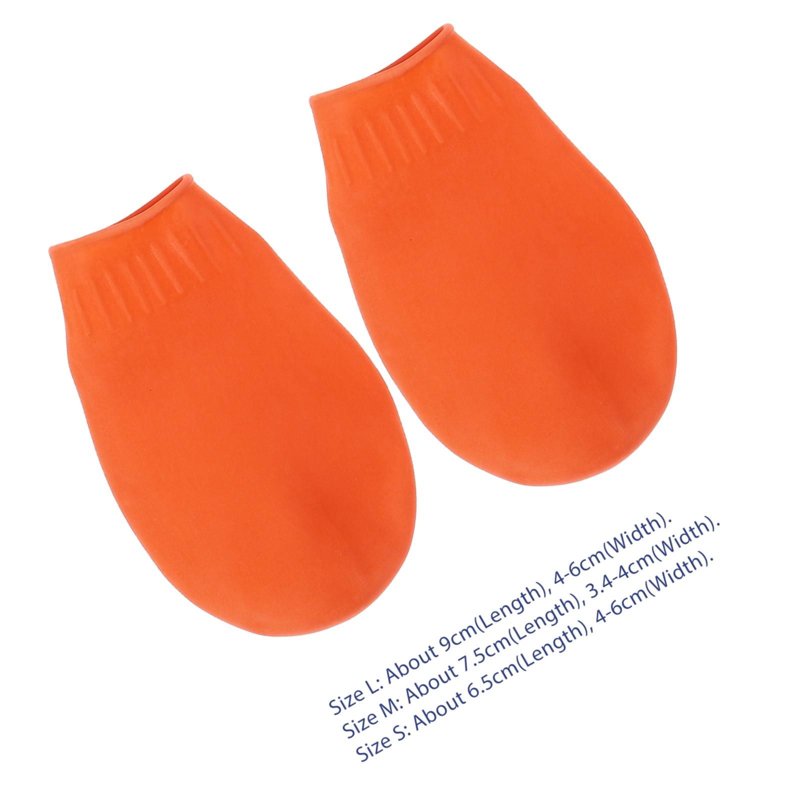 

4Pcs Waterproof Dog Shoes Durable Anti-Slip Outdoor Boots Protect Pet Paw from Stones Snow Sand for Small Dogs Blue Size S помаранчевий