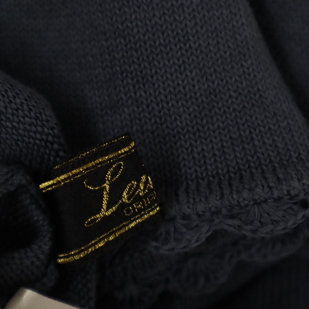 Leilian French sleeve knit 13 Charcoal Navy Women Used
