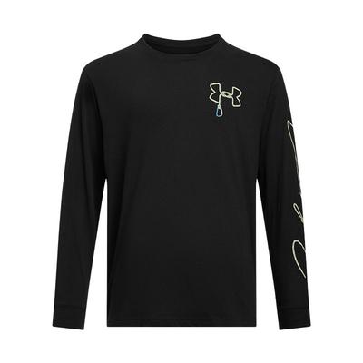 Dış Mekan Bisiklet Yaka Uzun Kollu Tişört Erkek Üst Siyah 1390228-001