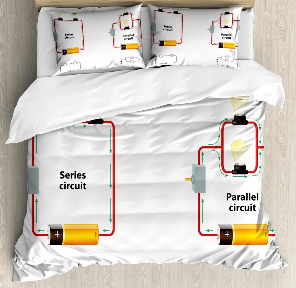 Capa de Edredom King Ciência Bases do DNA Química Biotecnologia Jogo de Cama Educacional Quarto de Dormitório Universitário Macia Poliéster Capa de Colcha