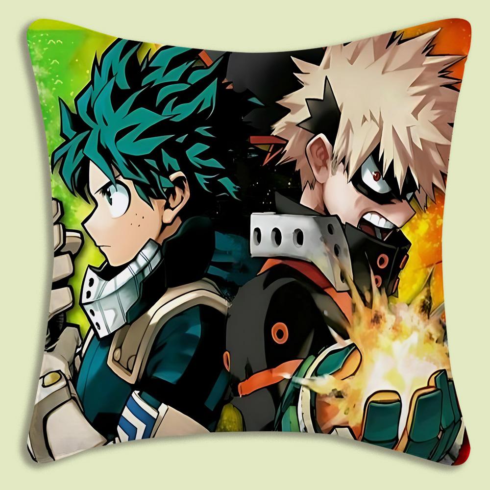 Anime Hunter x Hunter Pillow Covers Cartoon Sofa Decorative Home Double-sided Printing Short Plush Cute Cushion Cover