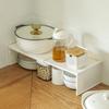 Non-slip Seasoning Bottle Storage Rack Plastic Dish Shelf Retractable Kitchen Shelf  for Kitchen