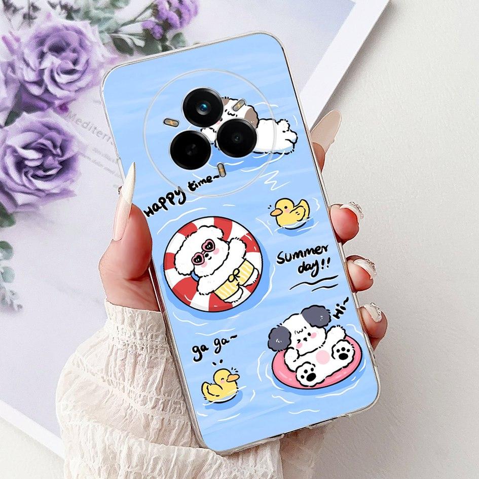 Für Realme 14 Pro 5G Hülle 2025 Cover Cooler Drache Löwe Cartoon Weiche Klare Silikon Handyhüllen Für Realme 14 Pro+ 14Pro Plus Capa