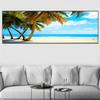 Landscape Sunset Beach Cloud Seascape Canvas Painting Tropics Palm Tree Coast Posters and Prints Wall Art Home Decor No Frame