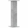 Plant Stand 2 Pcs Concrete Grey 30 X 30 X 95 Cm Wood Based Material
