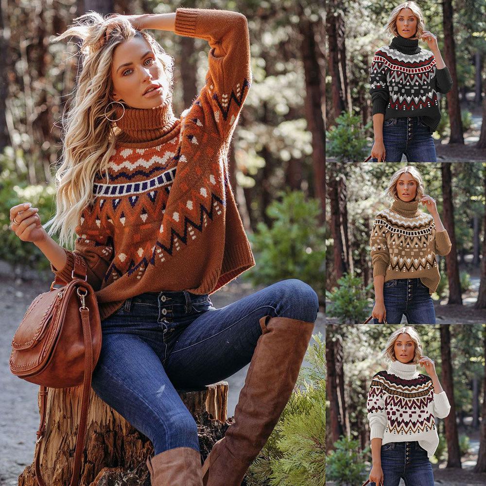 Maglione Donna Daspkuwy A Blocchi Di Colore E Righe - Girocollo, Maniche Lunghe, Vestibilità Ampia, Nero, Taglia L