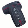 Soft Silicone Car Key Case Cover Shell For Ford Explorer Mustang Fusion Escape F150 F250 F350 F450 F550 Ford Raptor 5 Buttons
