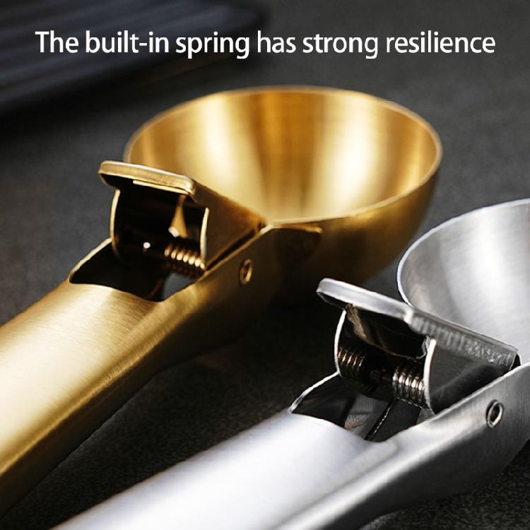 Edelstahlschaufeln in Gewerbequalität Rutschfester Griff Auslösesystem Ideal für Eisdielen