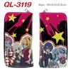 Franchouchou Langreißverschluss-Geldbörse PU-Leder Zombie Land Saga Anime Merchandise Cosplay Kartenhalter Braun